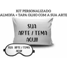 Almofada e Tapa Olho (máscara) personalizado
