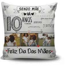 Almofada Dia das Mães Data e Foto