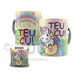 Caneca malcriada fofa diversas opções