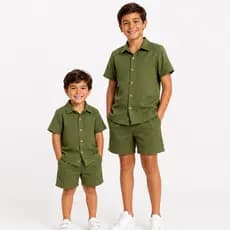 CONJUNTO DE MENINO INFANTIL  EM LINHO MISTO CONJUNTO MAURICINHO INFANTIL ROUPA INFANTIL ROUPA MENINO DE 2 AO 14 ANOS