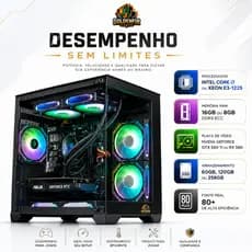 COMPUTADOR GAMER BARATO I7 OU XEON E31230V2 + SSD + FONTE REAL 500w + WI-FI JÁ INCLUSO GTX 550TI  OU DDR5 OU GTX750 8GB