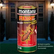 Protege Madeira Contra Cupins Tratamento Anti Cupins Repele Água Pentox Não Danifica 900ml Montana