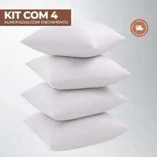 Almofadas Para Sofá Kit 4 Enchimentos 45cm x 45cm Decoração