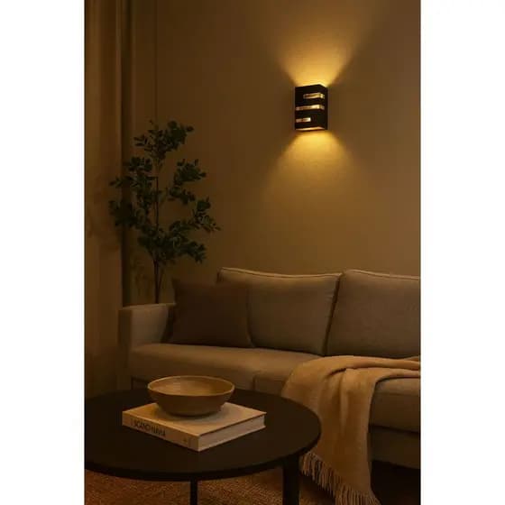 Kit Até 10 Arandela Frisos e Facho Externa Interna Preta / Branca com LED Branco Frio ou Quente