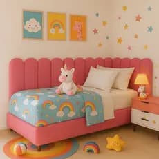 Cabeceira Estofada Nuvem 45x20cm Autocolante | Modular Cama Solteiro Casal Queen King-Envio Imediato