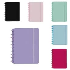 Caderno Inteligente B5 10 disco(26 cm x 19 cm )  Planner Diário Refil Destacável Discos Removíveis Estudo Capa