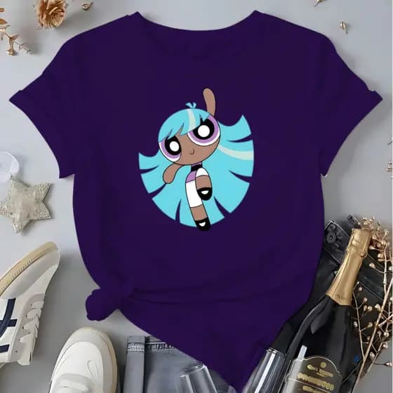 Camiseta Feminina Estrelinha Blusa 100% Algodão Delicada Superpoderosas Envio Rápido
