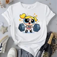 Camiseta Lindinha Academia Treino Feminina Delicada Blusa 100% Algodão Envio Rápido