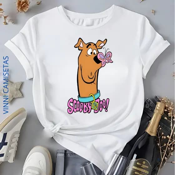 Camiseta Scooby Doo Borboletinha Unissex Delicada Blusa 100% Algodão Envio Rápido