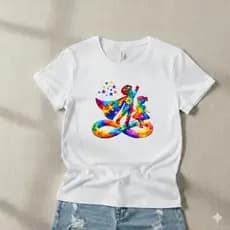 Camiseta Unissex Autismo Menina e Menino Símbolo Infinito Estampada Blusa 100% Algodão Envio Rápido