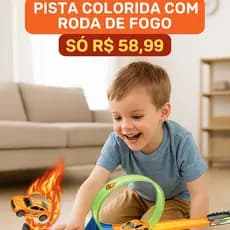Pista Carrinho Loop 360 Carro A Fricção Brinquedo Roda Fogo Speed pista montável