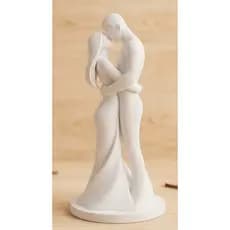 ✨ Escultura de Casal Moderna - Decoração Topo de Bolo de Casamento Simplicidade, Amor e Elegância ✨