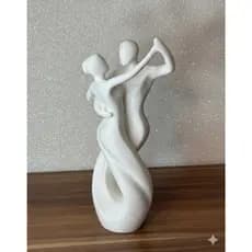 ✨ Escultura Minimalista Casal Dançando Decoração – Elegância e Movimento ✨