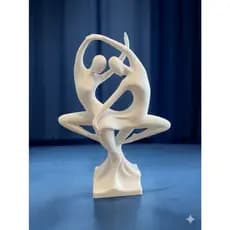 ✨ Escultura Minimalista Entrelaçamento de Almas Decoração – Arte e Movimento ✨