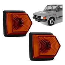 Par Lanterna Lateral Fiat 147 Panorama Spazio Ambar Pisca Seta COM SOQUETE