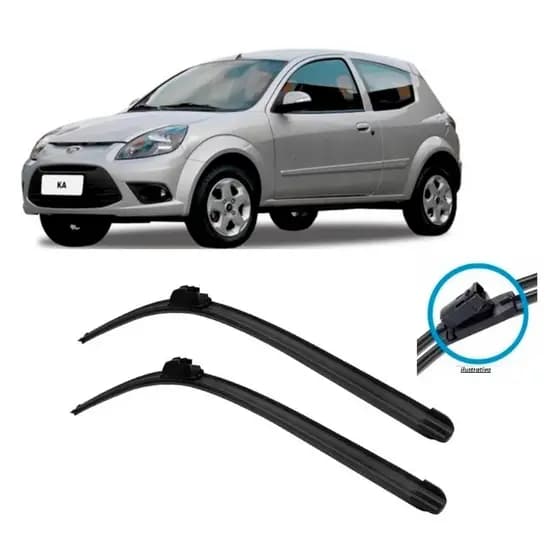 Par Palheta Silicone 19''17'' - Encaixe Especifico - ford Ka 10/14 - 80356