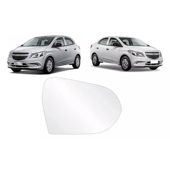 Refil Espelho Retrovisor Externo - Sem Base - GM Onix 12 a 19 - Prisma 13 a 18 - Lado Esquerdo - 467519