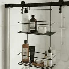 Suporte Porta Shampoo Organizador Box 2 Andares Sem Furo