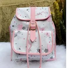 Bolsa Mochila Maternidad Estampado tamanho Grande Tecido Couro Dia das Crianças
