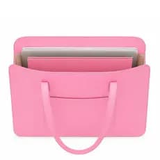 Sacola para Notebook Feminina 42cm Executiva Elegante Couro Sintético Premium
