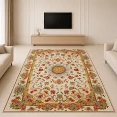 Tapete sala 2,00x1,40 Belga Estampado Antiderrapante Facil de Limpar
