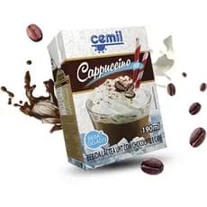 Caixa 27 unidades Cappuccino Capuccino Ice - Bebida Láctea UHT Cemil Chocolate e Café 190ml