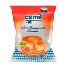 Leite Condensado Integral Cemil 5 kg Formato Profissional 8%