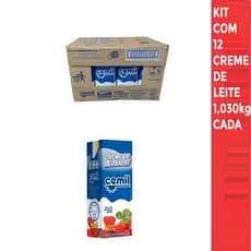 Kit Com 12 Creme De Leite Uht 20% 1,030kg Cemil