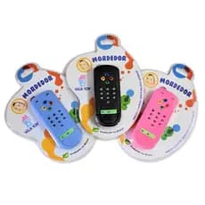 Mordedor Bebe Controle Remoto Anti Stress Gengiva - PRETO/AZUL/ROSA Vila Toy