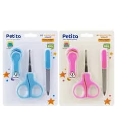 Kit Manicure Infantil 3 Peças Cuidados para Unhas Petita Bebê - Azul Rosa