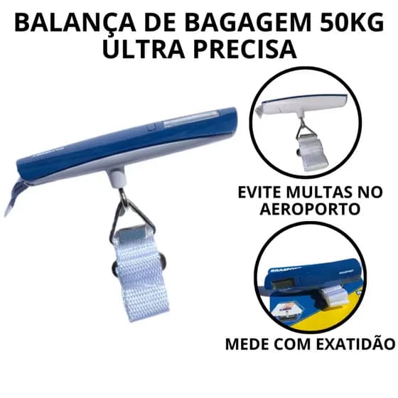 Balança Digital Para Bagagens 50kg 7555 Brasfort