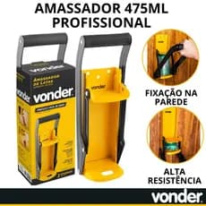 Amassador de Latas 475ml Vonder  Parede  Aço Reforçado  Abridor