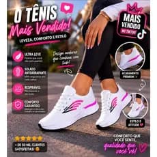 Tenis Feminino Lançamento Academia Leve Confortavel Promoçao