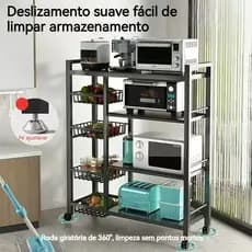 Cesta de vegetais Prateleiras de Metal cozinha, prateleiras de armazenamento para cozinha