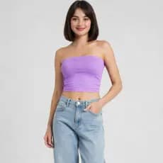 Cropped Top TUBE infantil Faixa Feminino Forro Duplo SUPLEX com Elástico nas Costas infanto Juvenil