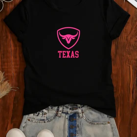 Camiseta Country Feminina Texas Rosa Corrida Rodeio Cavalgada