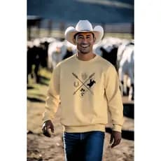 Moletom Gola Redonda Blusa De Frio TIAO CARREIRA COUNTRY Casaco