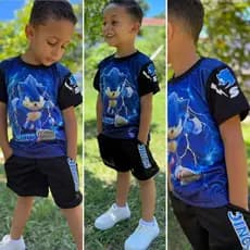 conjunto infantil menino estampa divertida