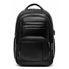 Mochila Masculina Feminina de Couro Resistente Grande Impermeável Reforçada Linda Prática