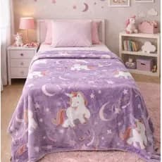 Mantinha soft cobertor infantil solteiro Brilha no escuro 2,00 m x 1,80 antialérgica, macia e quentinha manta