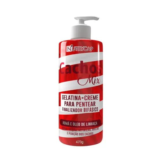 Cachos Mix Bifásico Creme+Gelatina reconstrução Nutry Cap