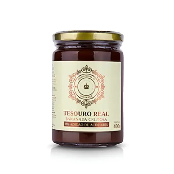 Bananada Cremosa Tesouro Real 400g Zero Açúcar