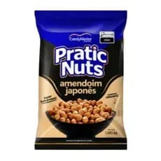 Amendoim Tipo Japonês Crocante Pratic Nuts 1,005KG Sabor Inigualável