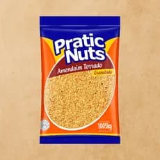 Amendoim Torrado Granulado Pratic Nuts 1,005KG Sabor Inigualável