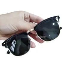 Óculos De Sol Club master Preto Dourado Classico Proteção UV400 Resistente