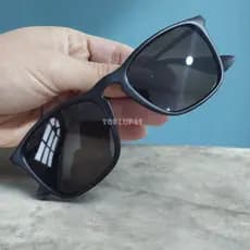 Óculos de Sol Chris Preto Black Fosco Acetato Masculino Luxo Moda 2025
