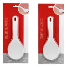Colher de Arroz de Plástico Resistente | Pegador Ergonômico para Servir Arroz e Alimentos