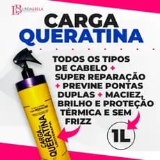Carga de Queratina Pura 1L Hidralise -Maciez-Brilho-Proteção