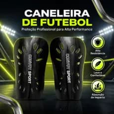 Caneleira Futebol Leve E Resistente Infantil E Adulto Convoy Futsal Society Pequena Protetora