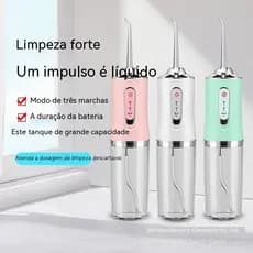 Lavador de dentes elétrico Lavador de dentes portátil para uso doméstico Limpeza da boca Dentário Dentário Pulso de água fio dental